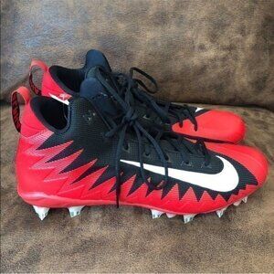 Nike Cleats Alpha Menace Red Black Football NWT